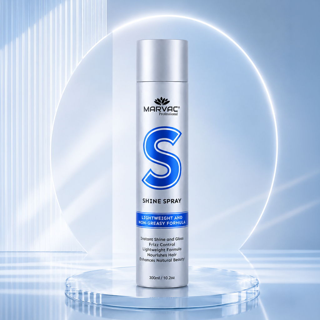 Marvac Shine Hair Spray 300ml - Glossy Finish & Light Hold