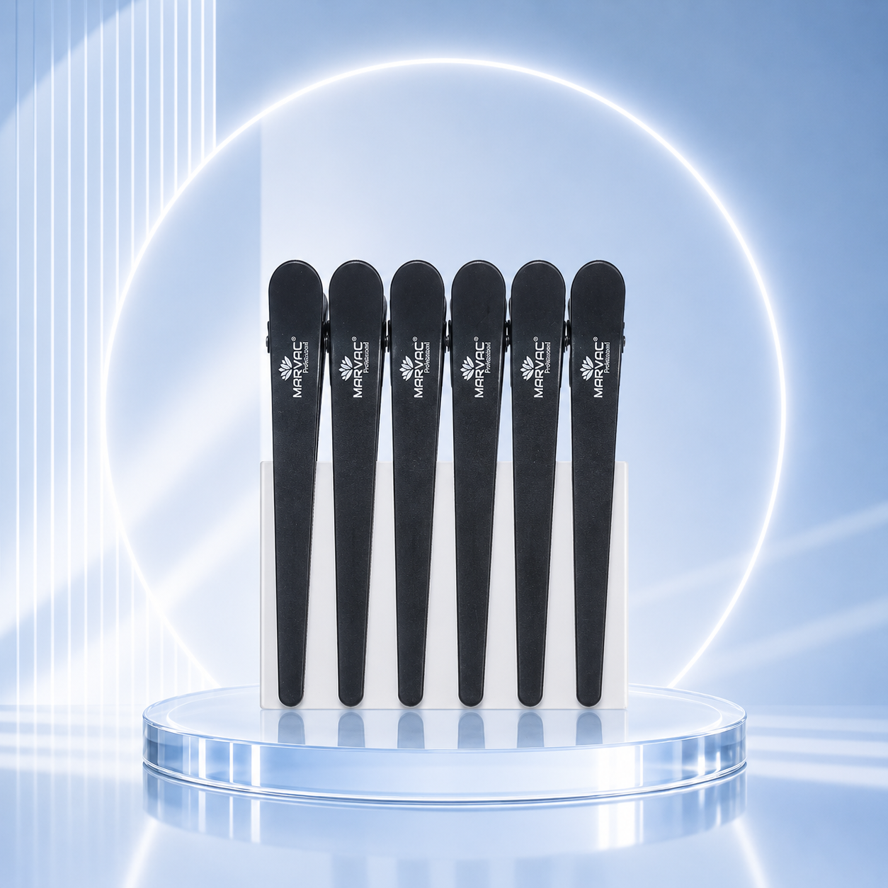 Marvac Carbon Section Clips for Hair - Heat Resistant Salon Clips