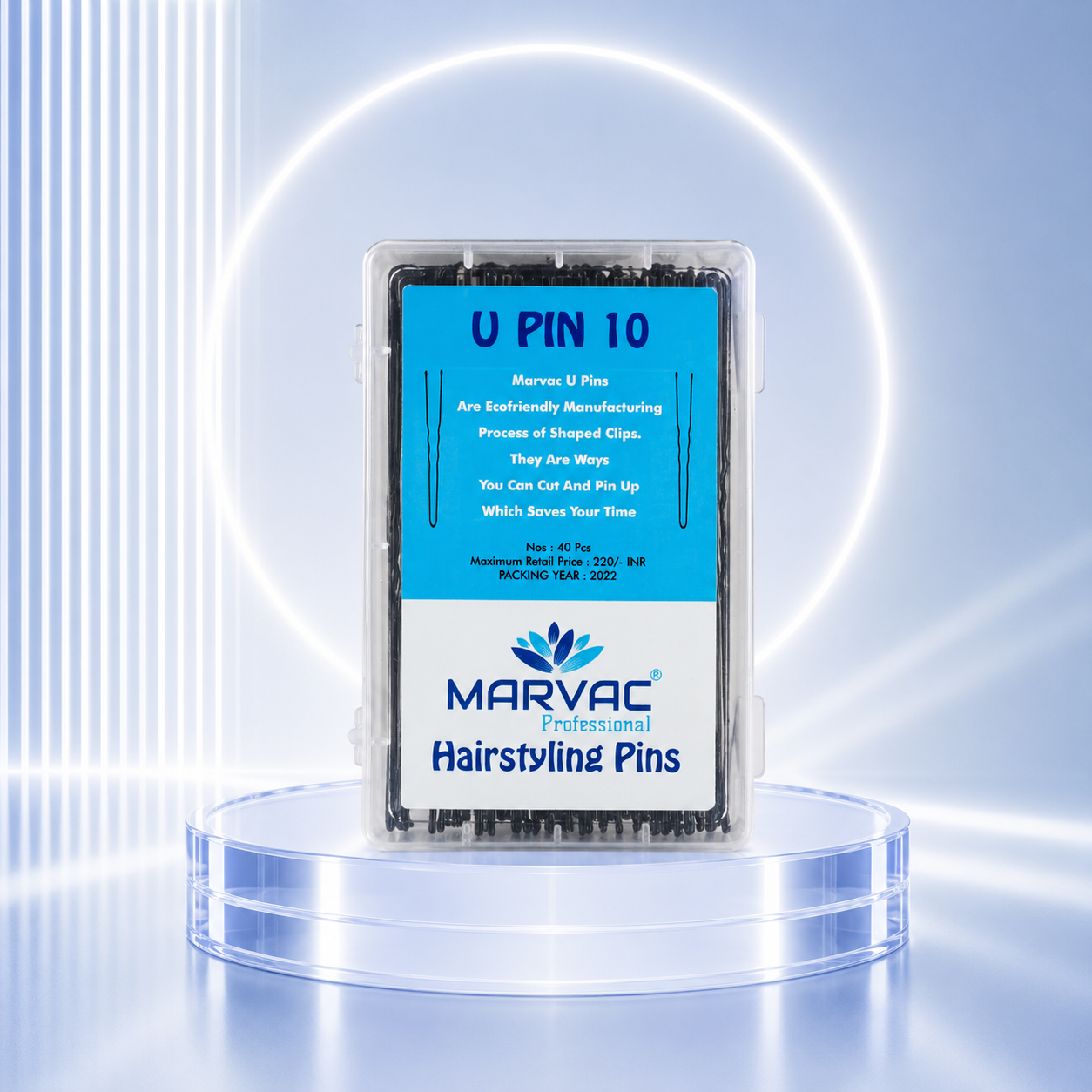 Marvac U Pins No.10 135g - Heavy Duty Hair Pins for Large Bun