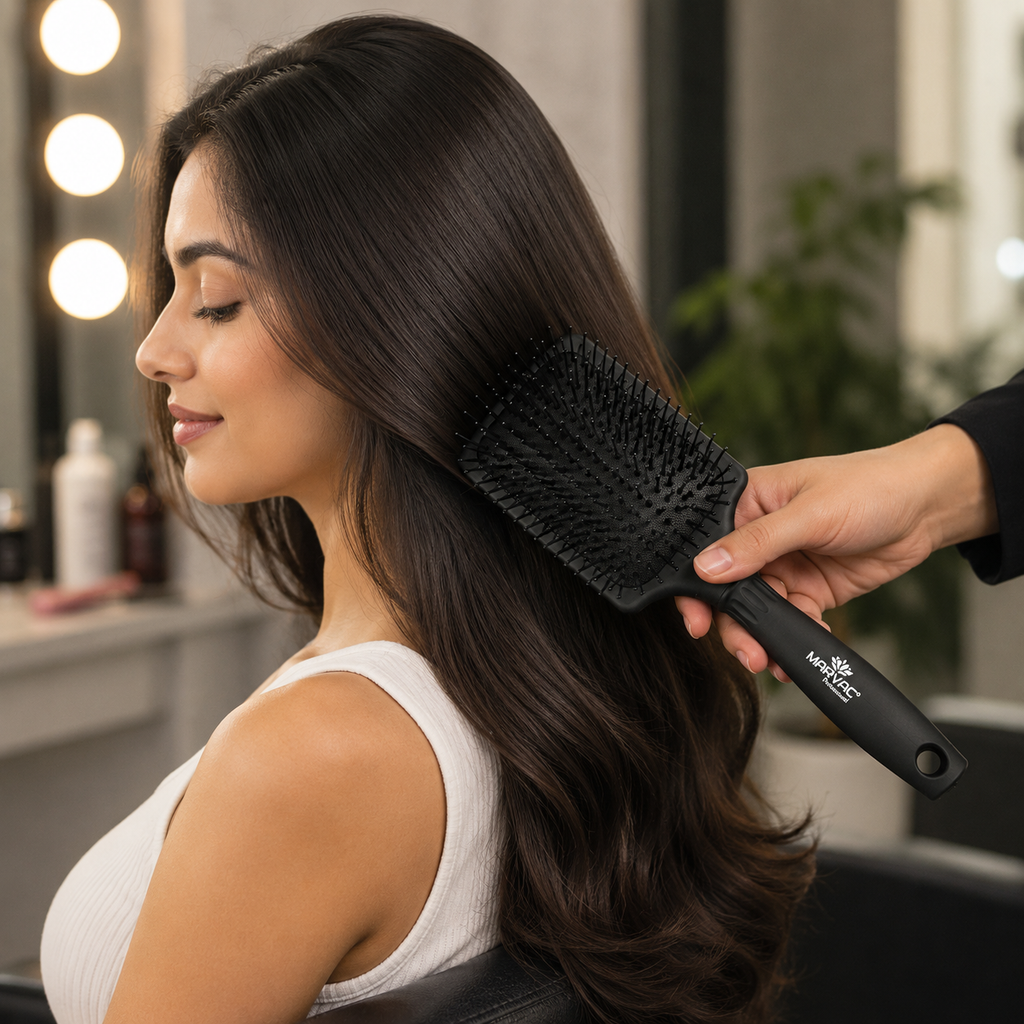 MARVAC Professional Large Paddle Hair Brush for Detangling & Styling