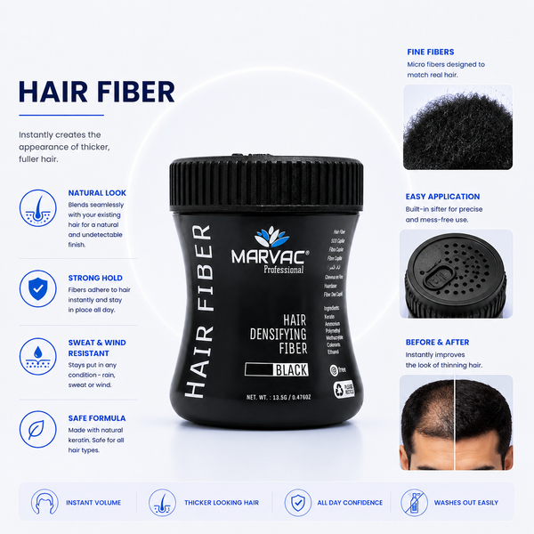 Marvac Hair Fiber Powder Bl...