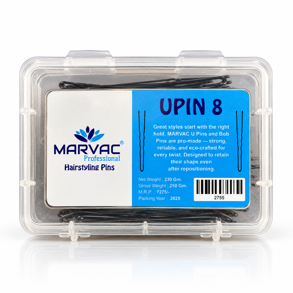 Marvac U Pin No.8 230g - Strong Hold Hair Pins for Bun & Thick Hair
