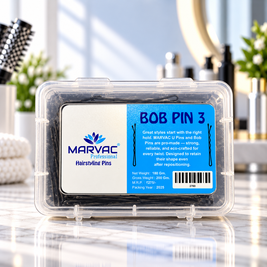 Marvac Bob Pins No.3 180g - Hair Pins for Thick & Voluminous Hairstyles