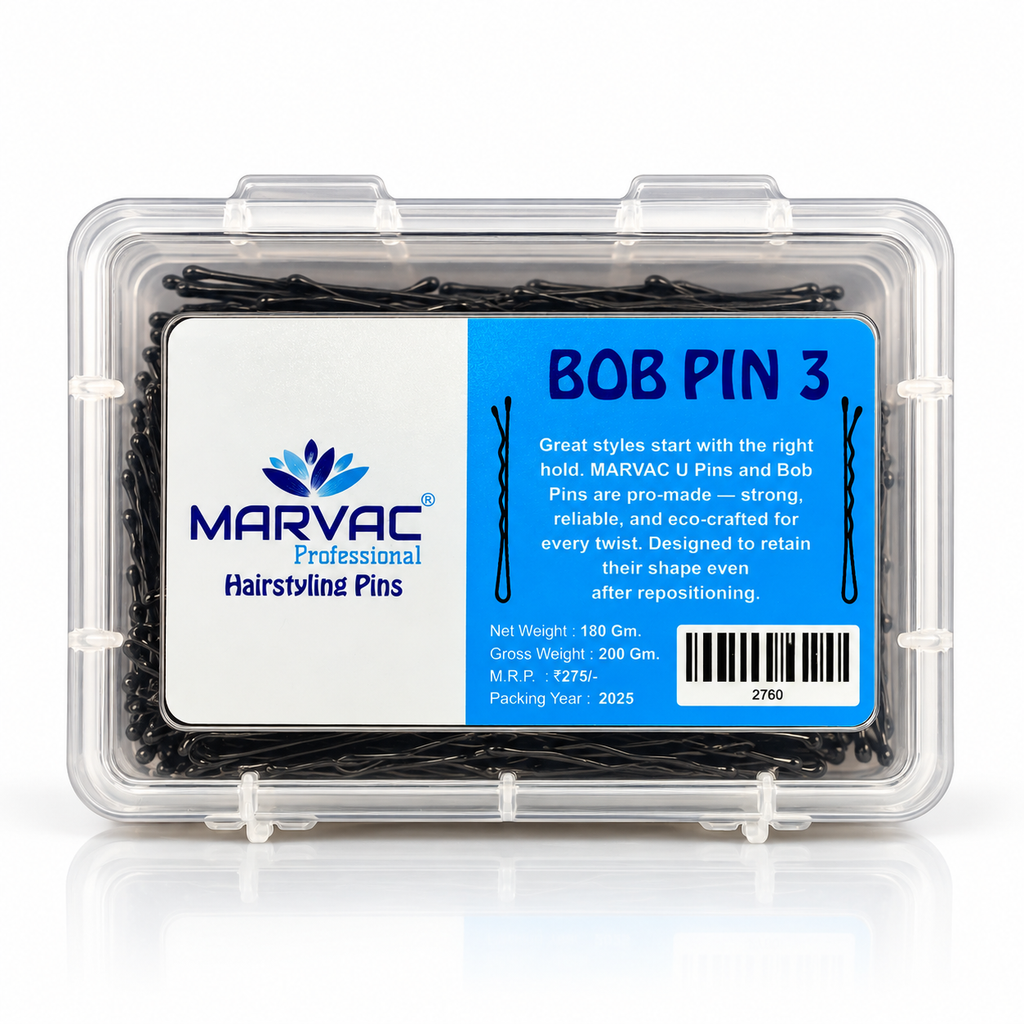 Marvac Bob Pins No.3 180g - Hair Pins for Thick & Voluminous Hairstyles