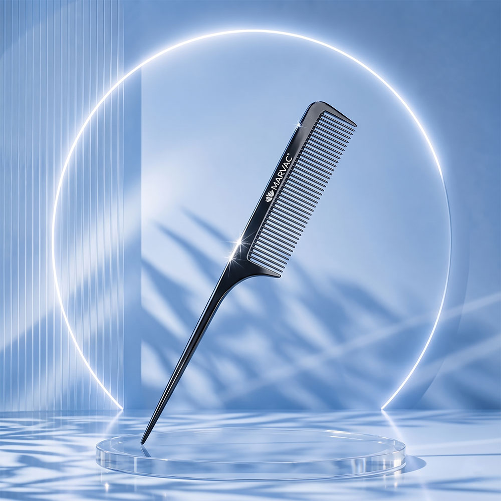 Marvac Back Comb Brush for Volume - Hair Teasing Brush