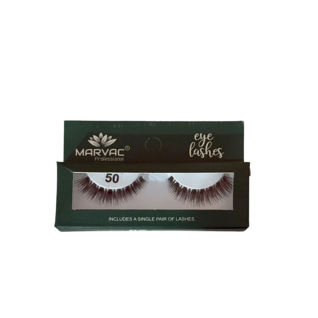 Marvac Eyelash 50 natural look false eyelashes lightweight reusable lashes for daily wear and party makeup