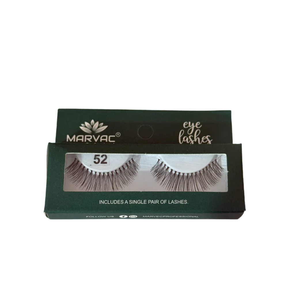 Marvac Eyelash 52 natural volume false eyelashes lightweight reusable lashes for daily wear and party makeup