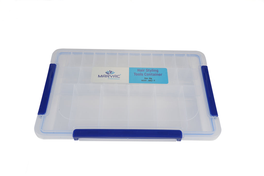 Marvac big hair styling tools container salon storage box for organizing hair accessories and tools