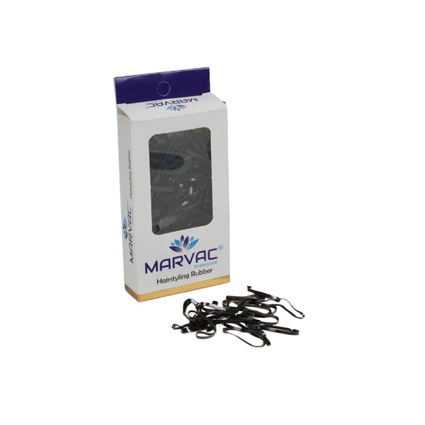 Marvac Black Rubber Bands Big - Strong Hold Hair Elastics