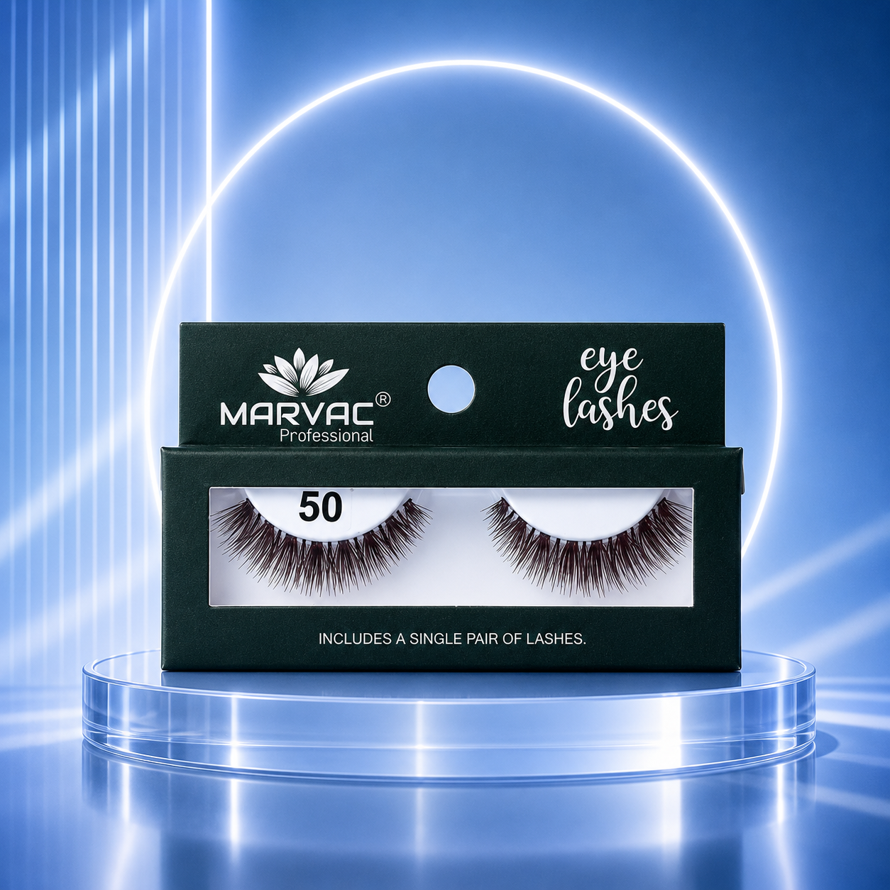 Marvac Eyelash 50 - Natural Look False Eyelashes