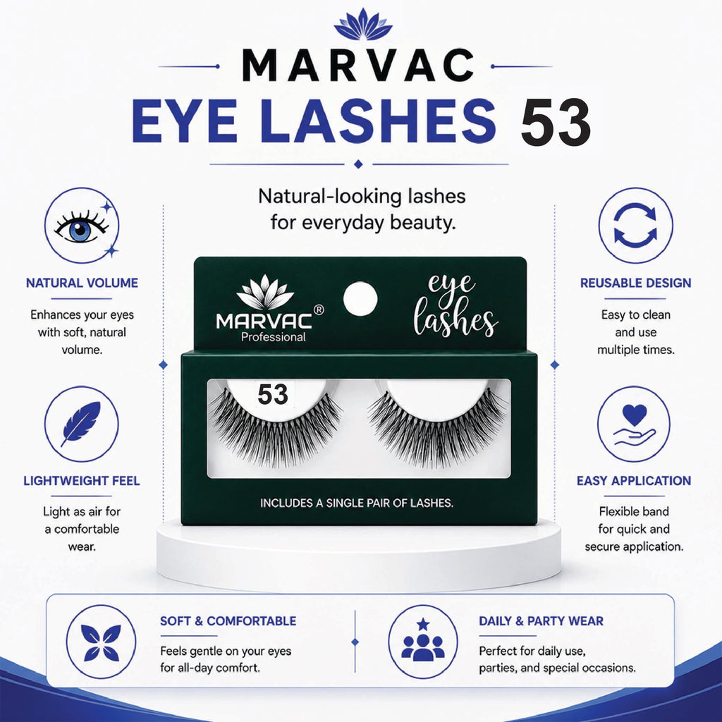 Marvac Eyelash 53 - Natural Volume False Eyelashes