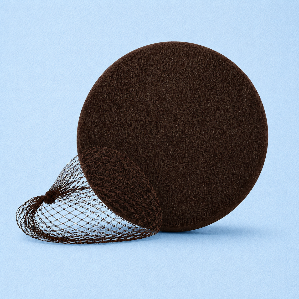 Marvac Large Brown Hair Net Strong Hold for Big Buns & Salon Styling