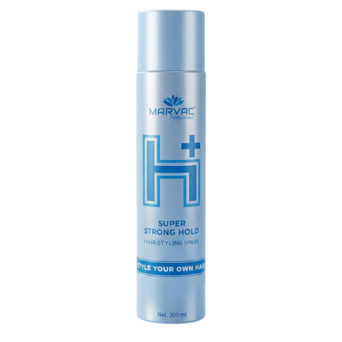 Marvac H+ Super Strong Hold Hair Spray 300ml professional salon styling spray for long lasting hairstyles