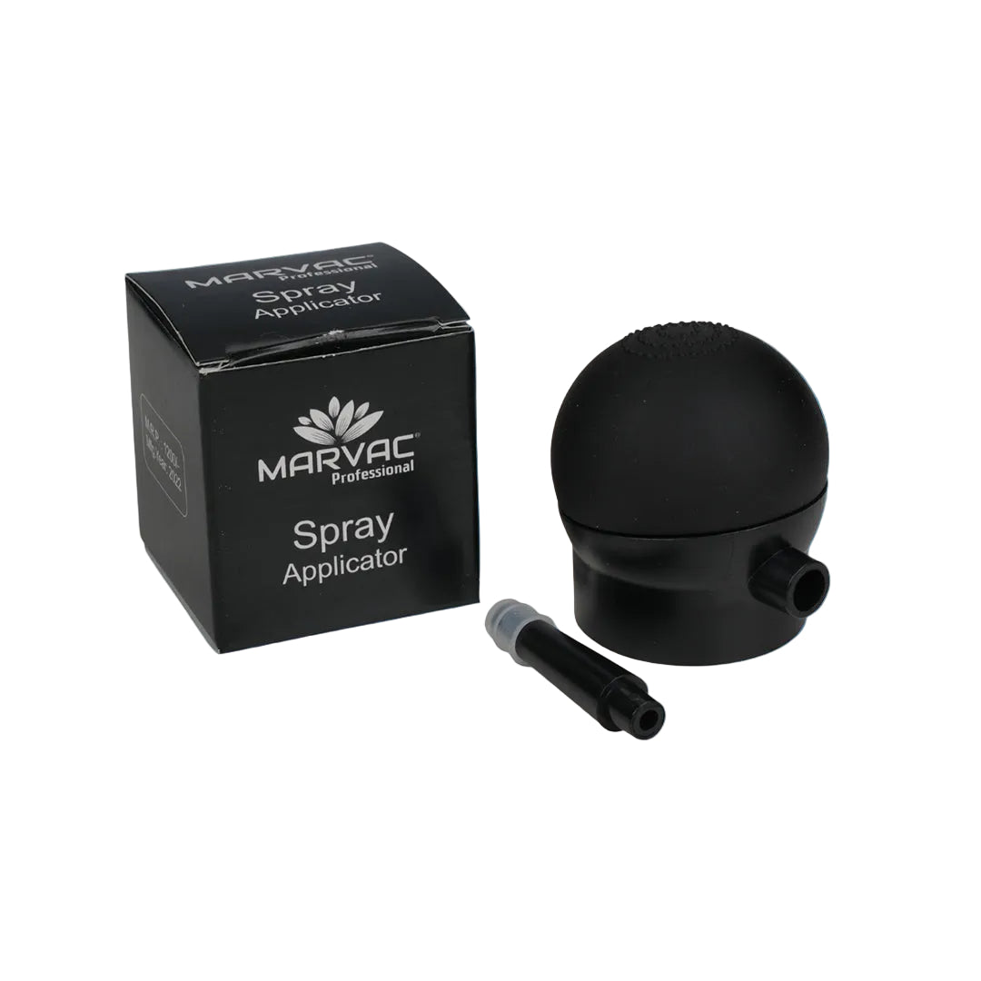 Marvac hair fiber spray applicator for precise hair building fiber application