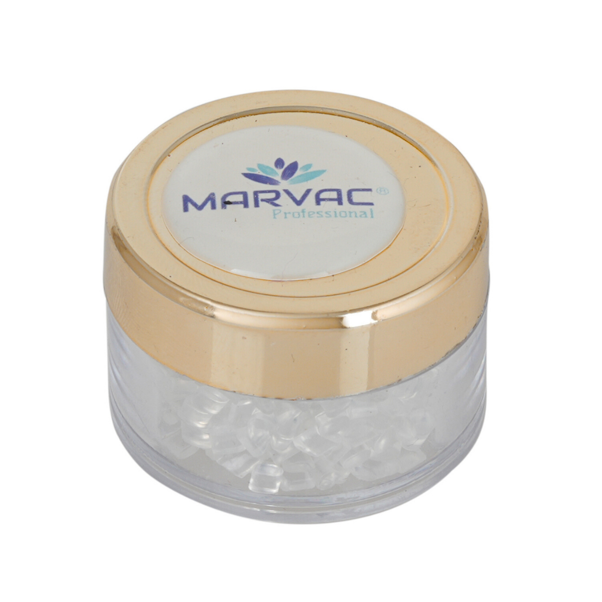 Marvac Italian Keratin Glue beads jar for hair extension bonding