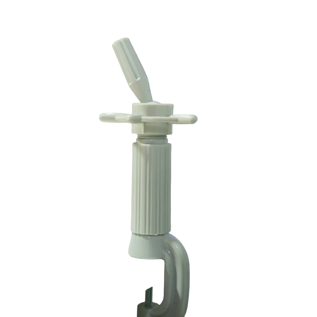 MARVAC mannequin head table stand clamp for salon training, adjustable holder for hairstyling practice on a white background