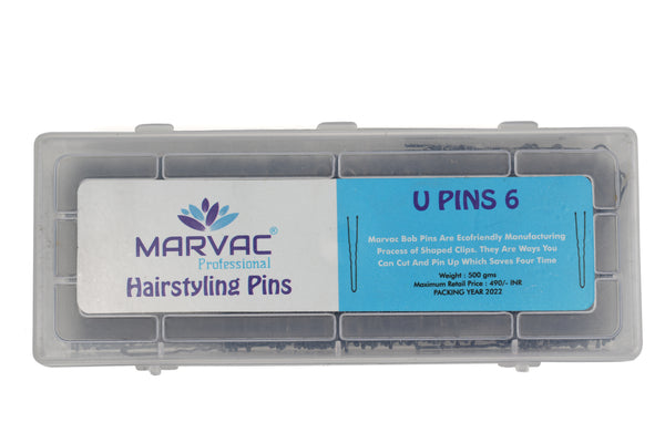 Marvac Bob Pins No.6 Big 500g - Strong Hold Hair Pins