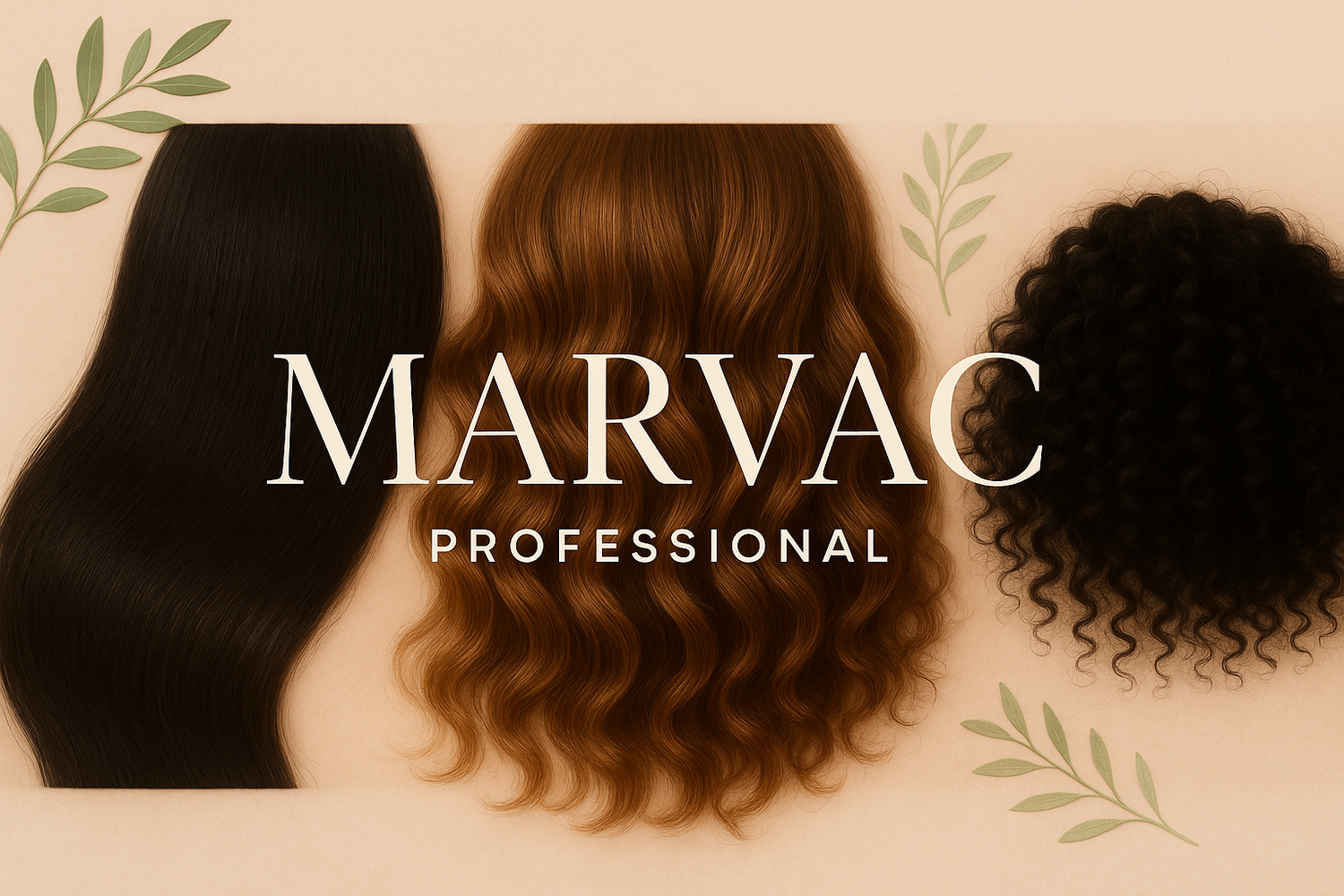 Marvac Professional hair care newsletter image without coconut and jar