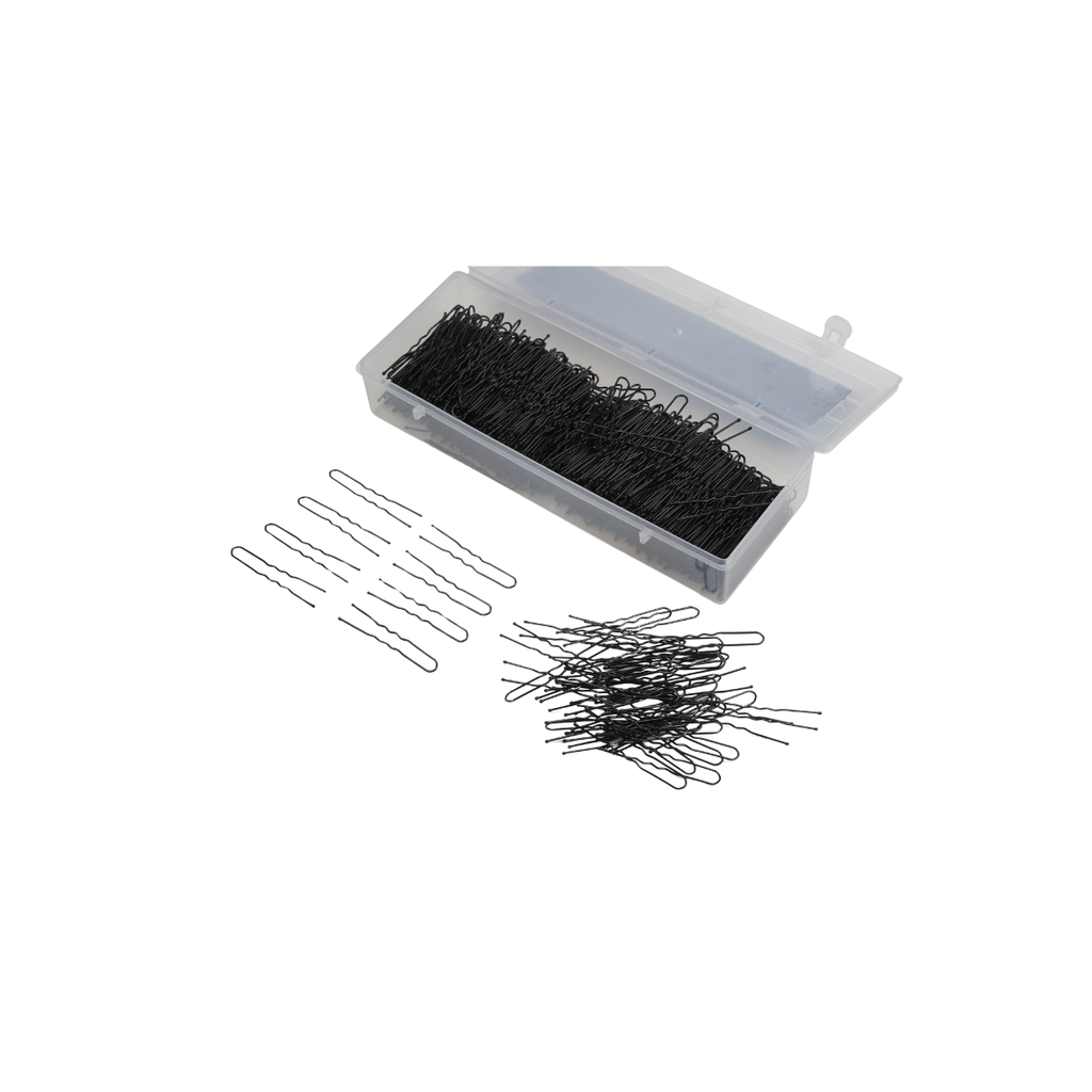 No.5 metal U pins 500g bulk pack for bridal buns and professional hairstyling