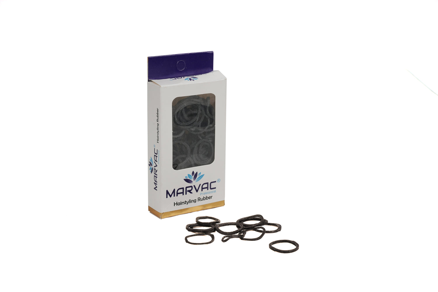 Small black hair rubber bands for braids and sectioning