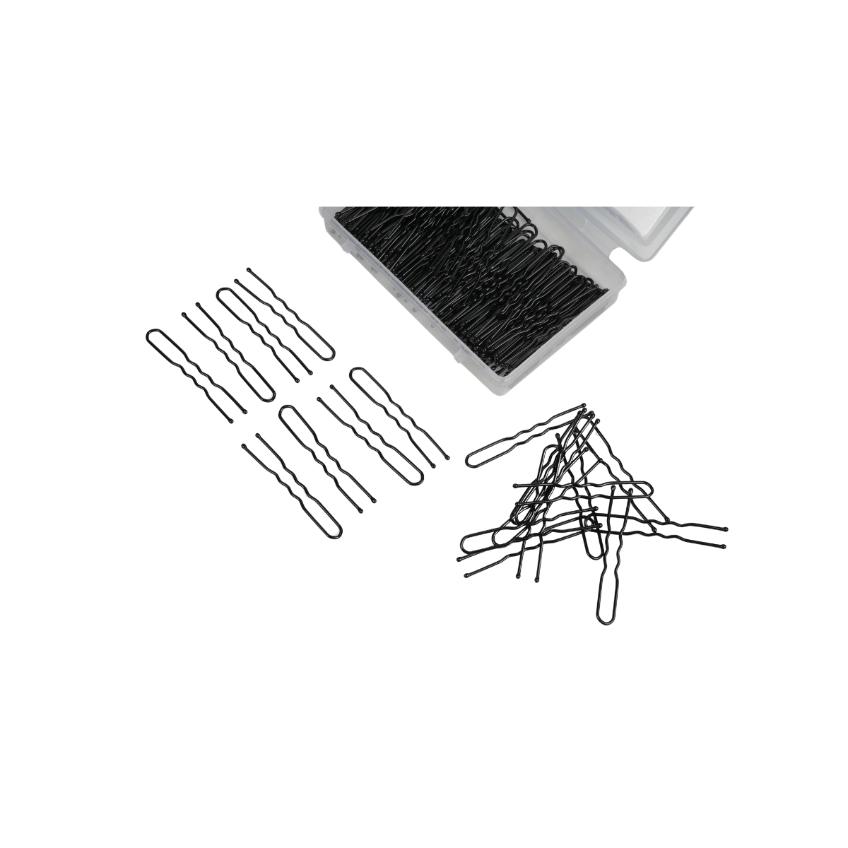 Metal U pins No.5 135g pack for secure bun hairstyles and updos
