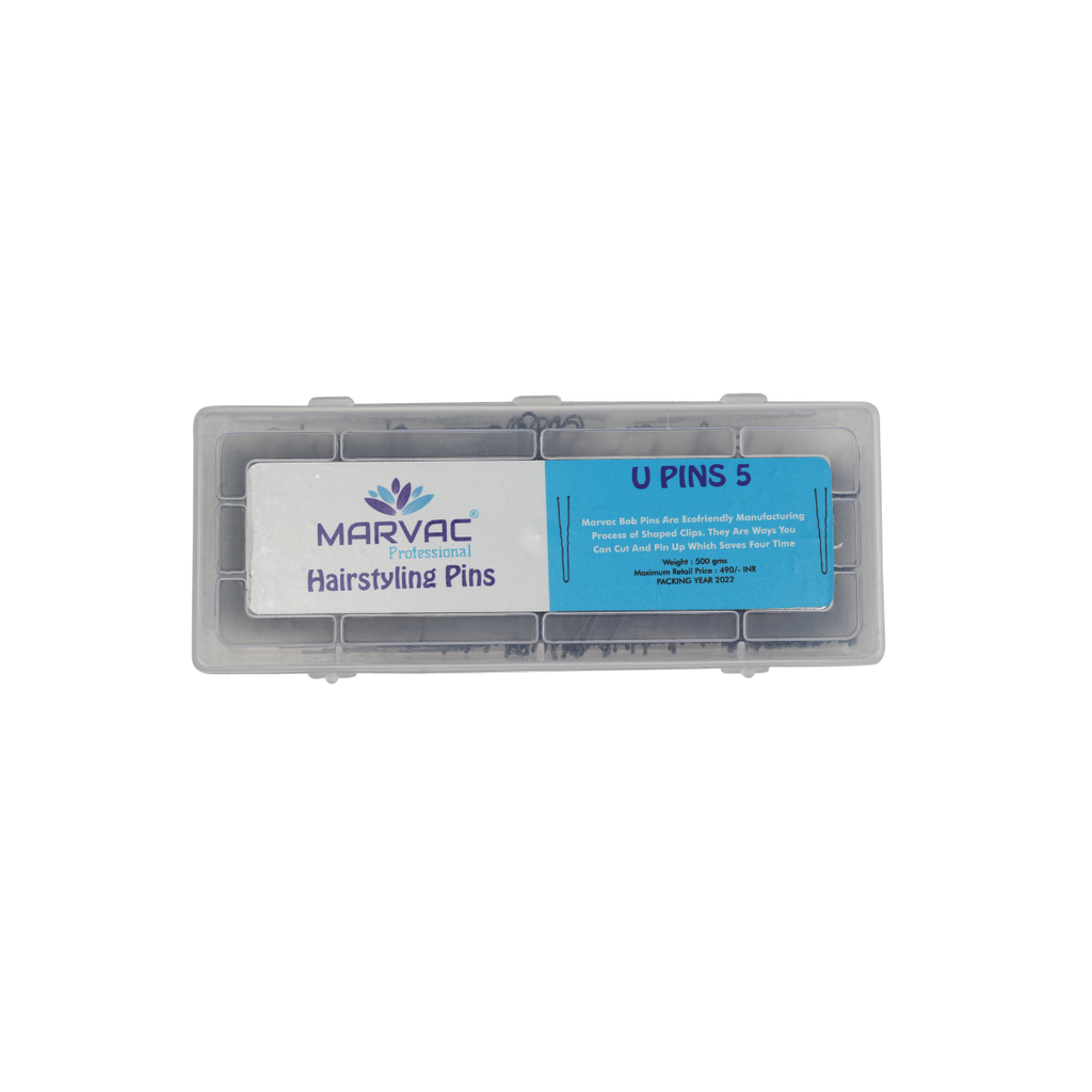 U Pins No.5 500g pack for secure bun hairstyles and salon updo styling