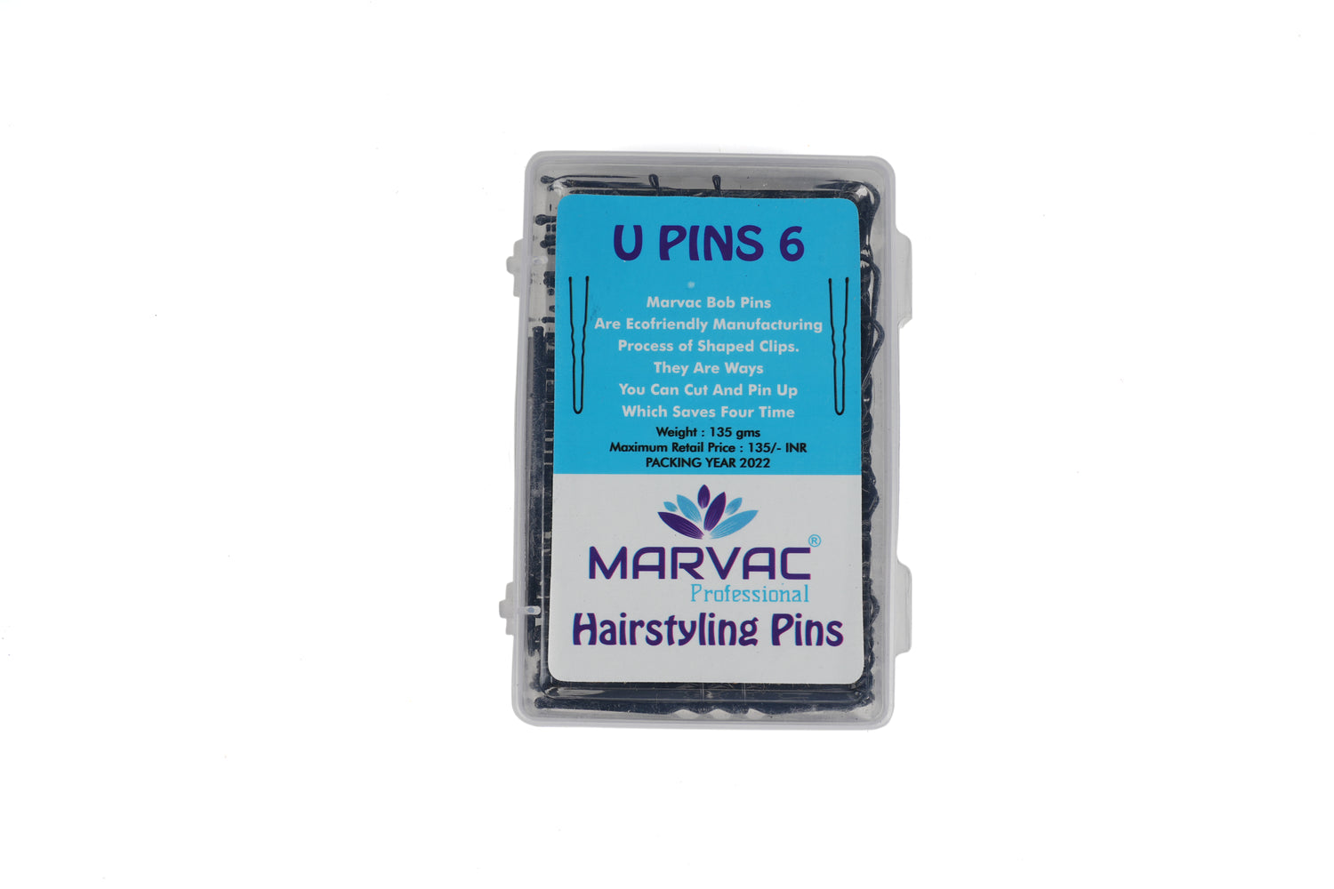 U Pins No 6 135g pack for secure bun styling